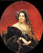Karl Briullov Portrait of princess Mariya Volkonskaya oil painting